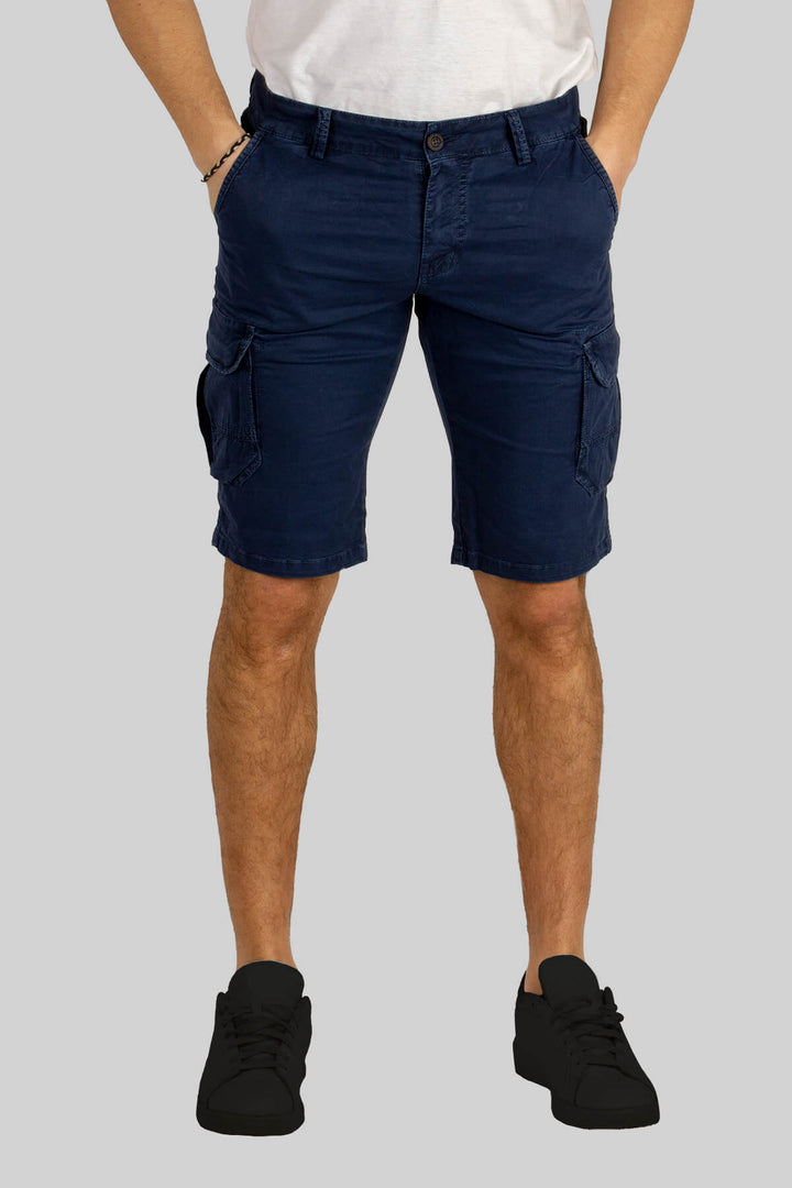 Bermuda uomo modello cargo in puro cotone