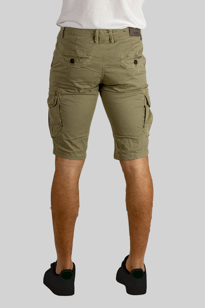 Bermuda uomo modello cargo in puro cotone