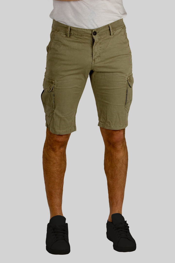 Bermuda uomo modello cargo in puro cotone