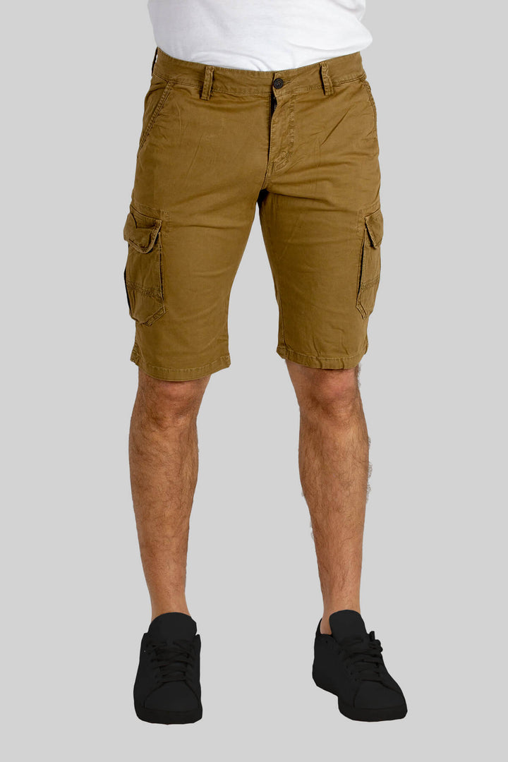 Bermuda uomo modello cargo in puro cotone