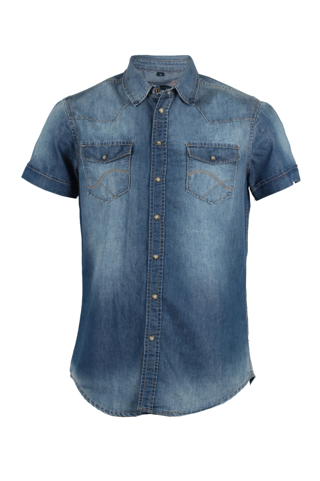 Camicia jeans uomo blu