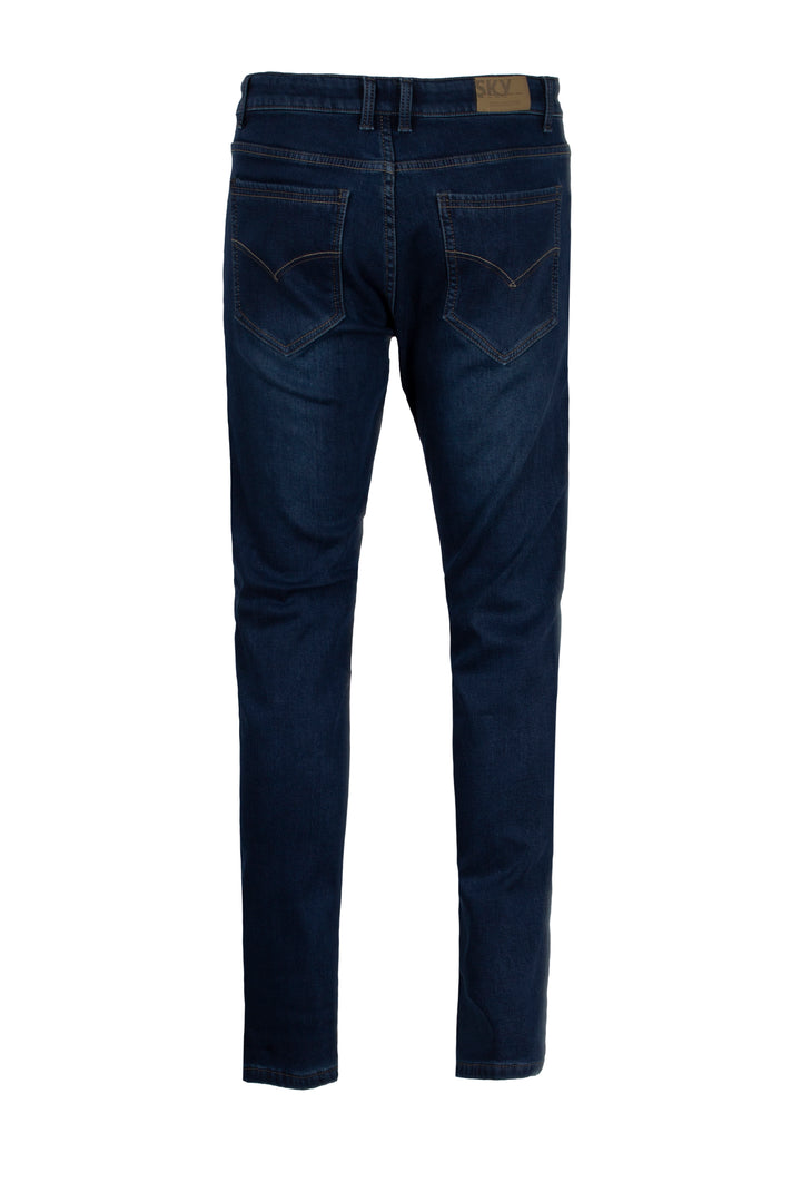 Jeans uomo foderato in pile light wash