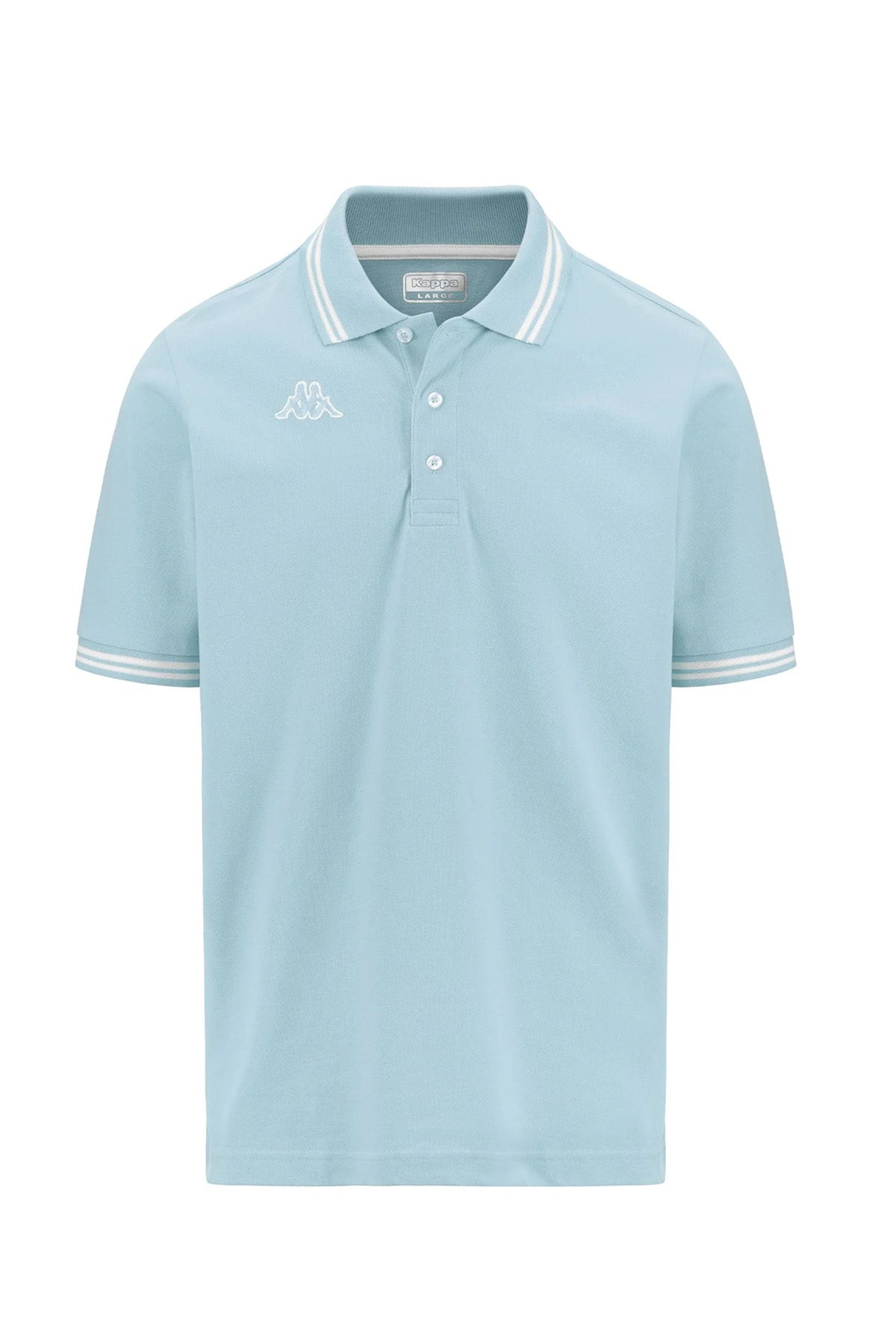 Polo manica corta Kappa con bordini in contrasto a collo a maniche