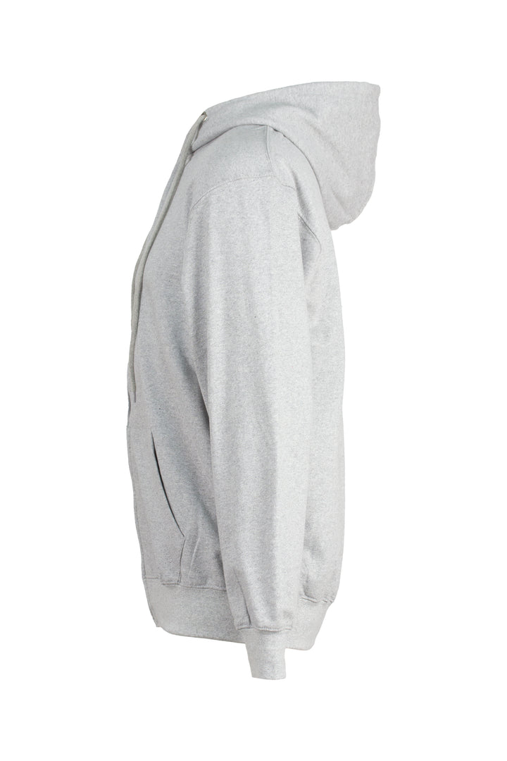 Felpa zip intera con cappuccio e tasca marsupio