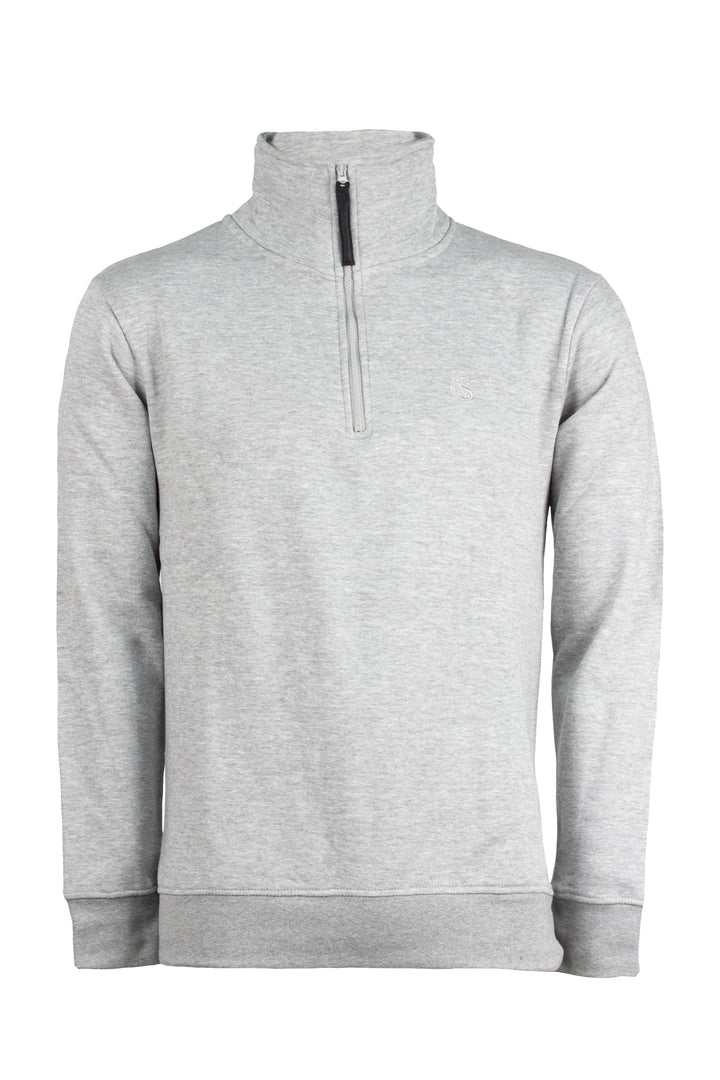 Felpa mezza zip uomo