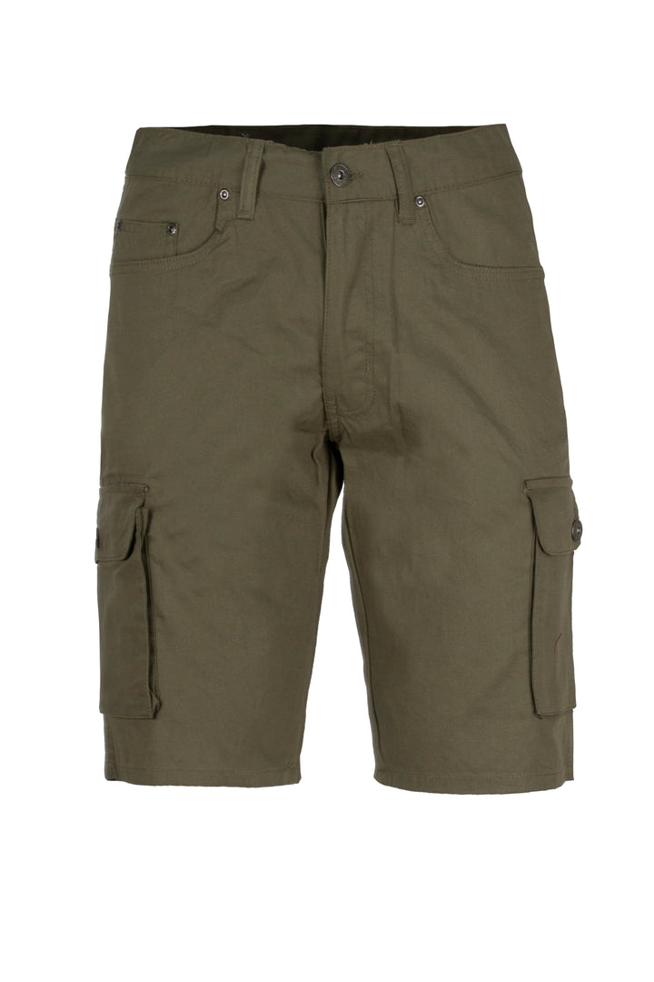 Outfit Uomo Completo 4 Pezzi con Bermuda Cargo, Polo, Felpa e Cappellino