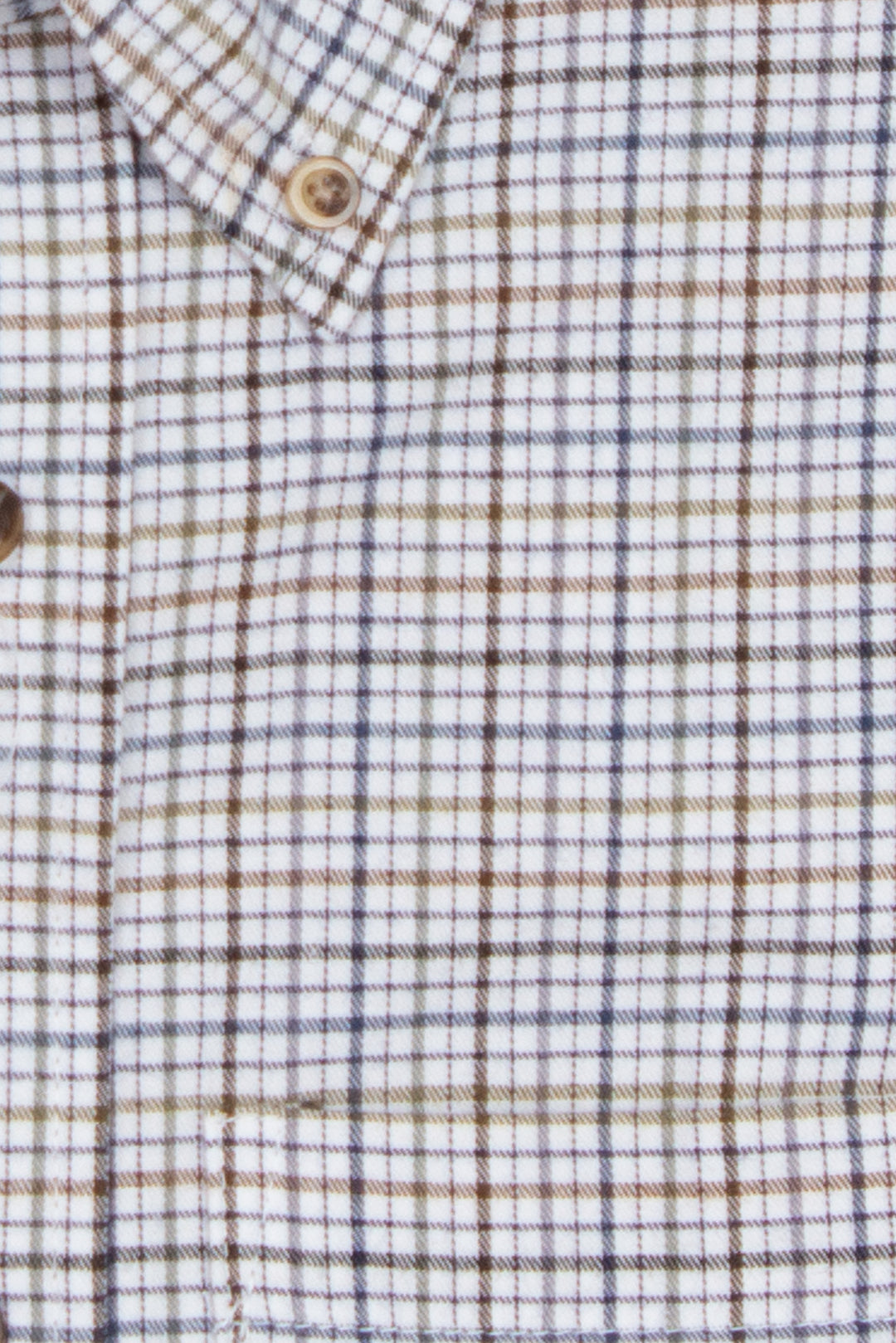 Camicia in flanella rasata a quadretti blu e grigio