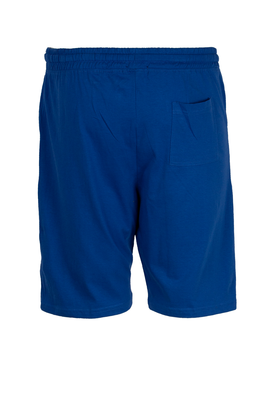 Bermuda uomo sport in morbido cotone jersey con coulisse e stampa in contrasto