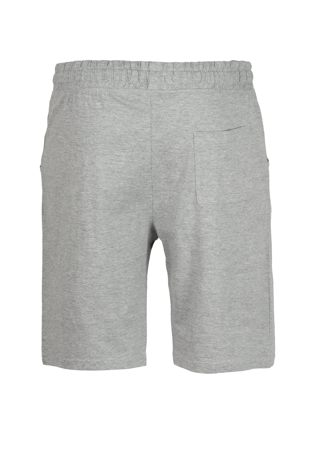 Bermuda uomo sport in morbido cotone jersey con coulisse e stampa in contrasto