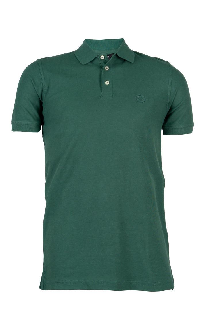 Polo uomo Coveri Collection in cotone piquet tinta unita