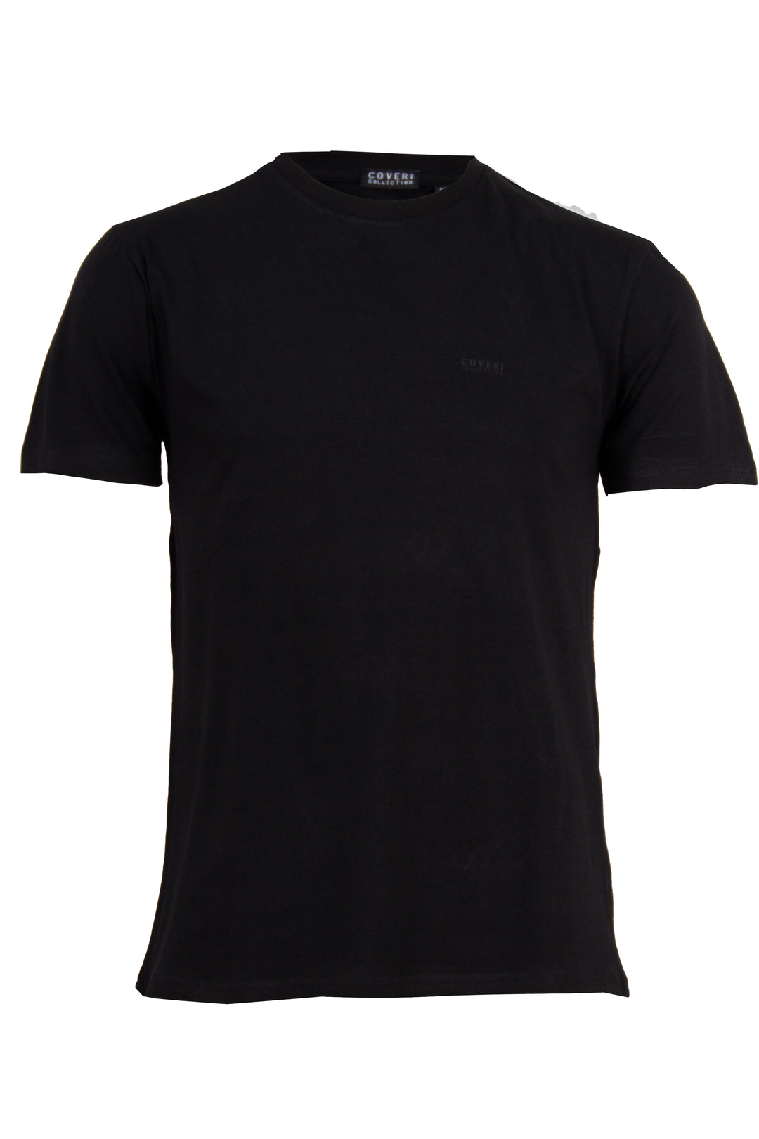 T-shirt girocollo in cotone elasticizzato
