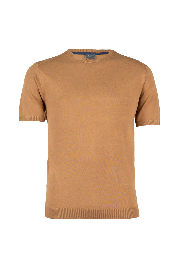 Tshirt uomo Coveri Collection manica corta in maglia con parasudore interno in contrasto cromatico