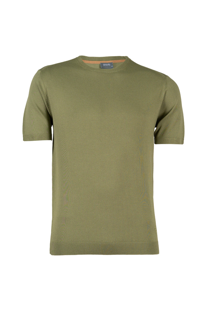 Tshirt uomo Coveri Collection manica corta in maglia con parasudore interno in contrasto cromatico