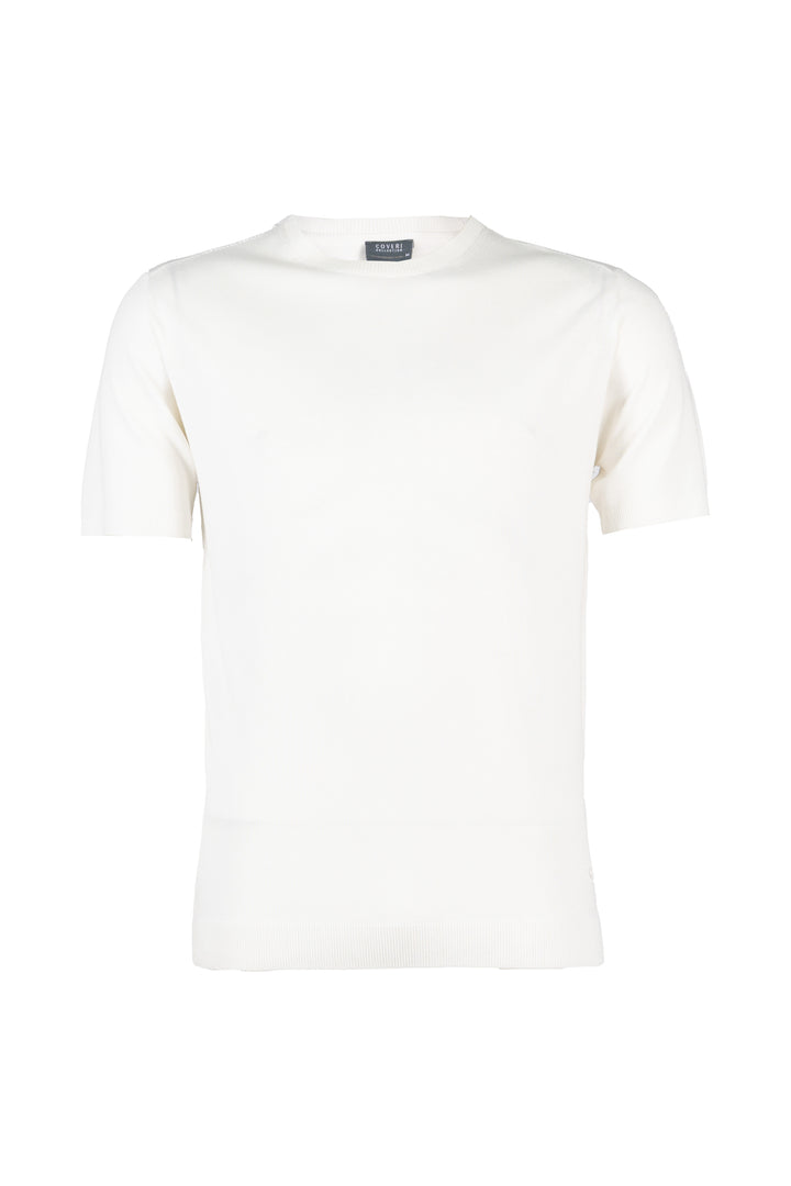 Tshirt uomo Coveri Collection manica corta in maglia con parasudore interno in contrasto cromatico