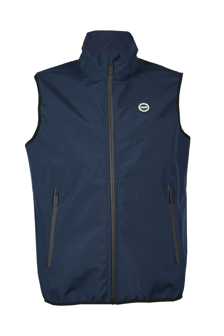 Gilet in tessuto scuba con logo sul cuore