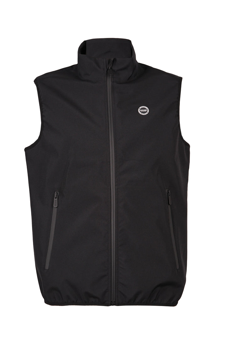 Gilet in tessuto scuba con logo sul cuore