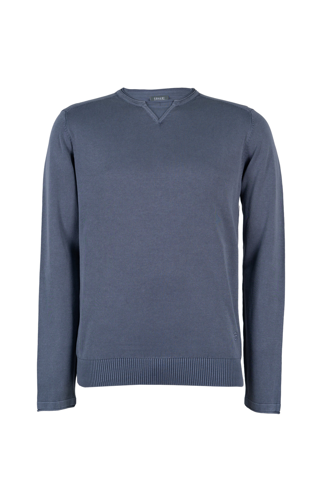 Maglia Coveri Collection con collo Y in jersey con impunture sulle spalle