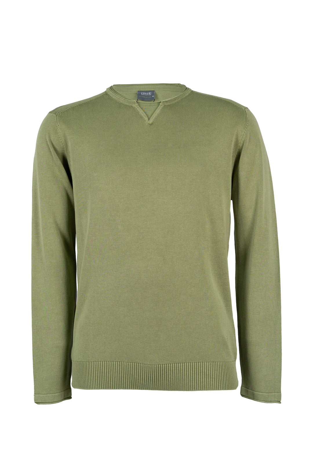 Maglia Coveri Collection con collo Y in jersey con impunture sulle spalle