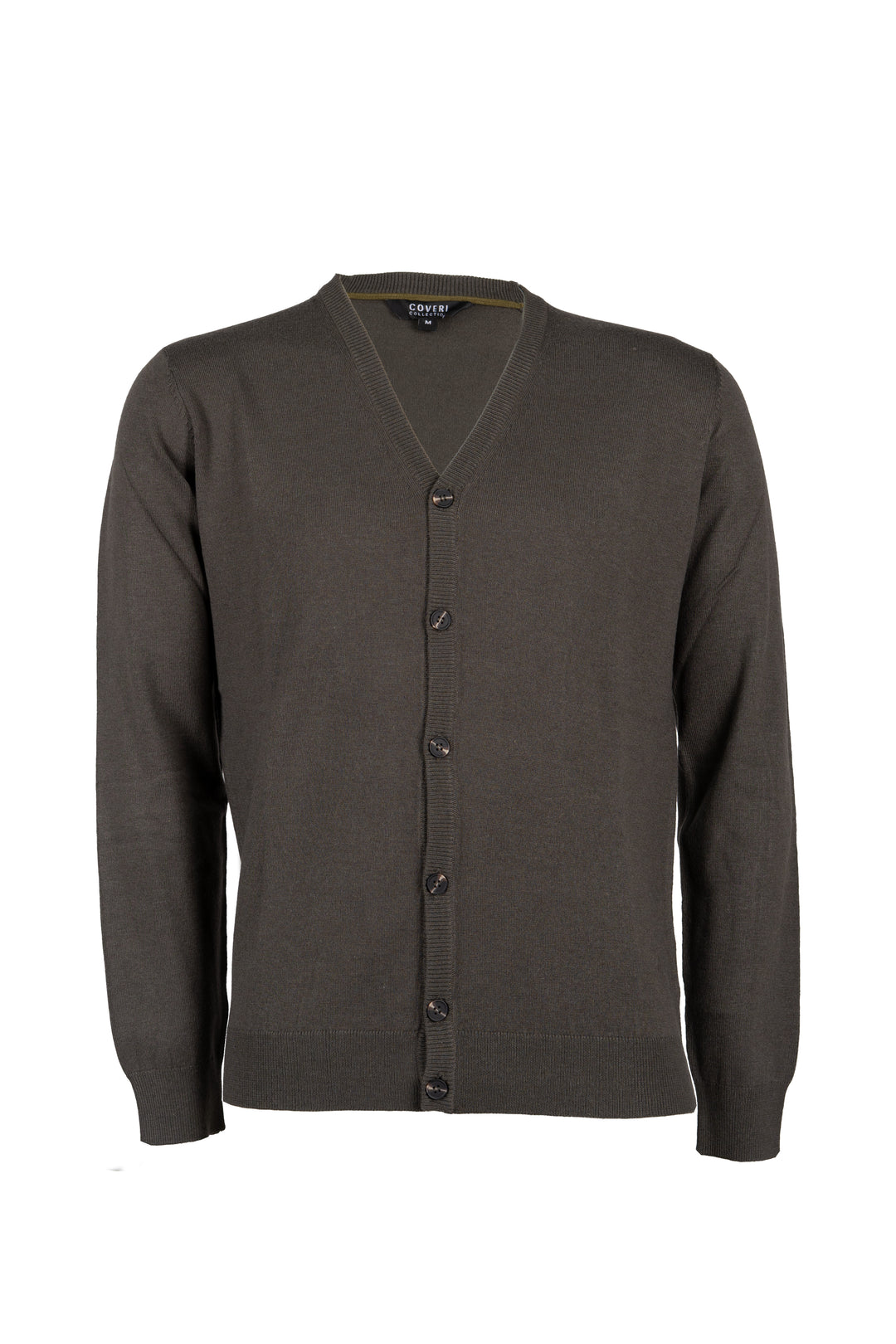 Cardigan uomo Coveri Collection con scollo a V e bottoni in misto lana