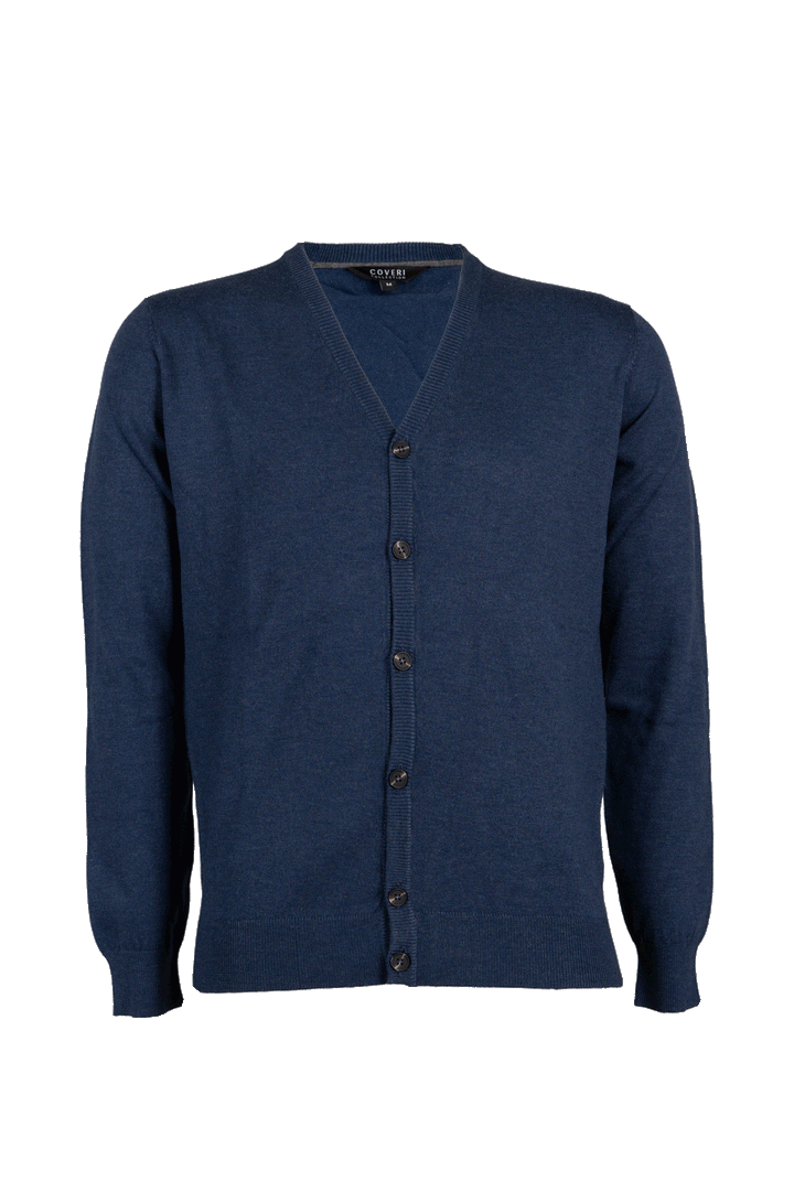 Cardigan uomo Coveri Collection con scollo a V e bottoni in misto lana