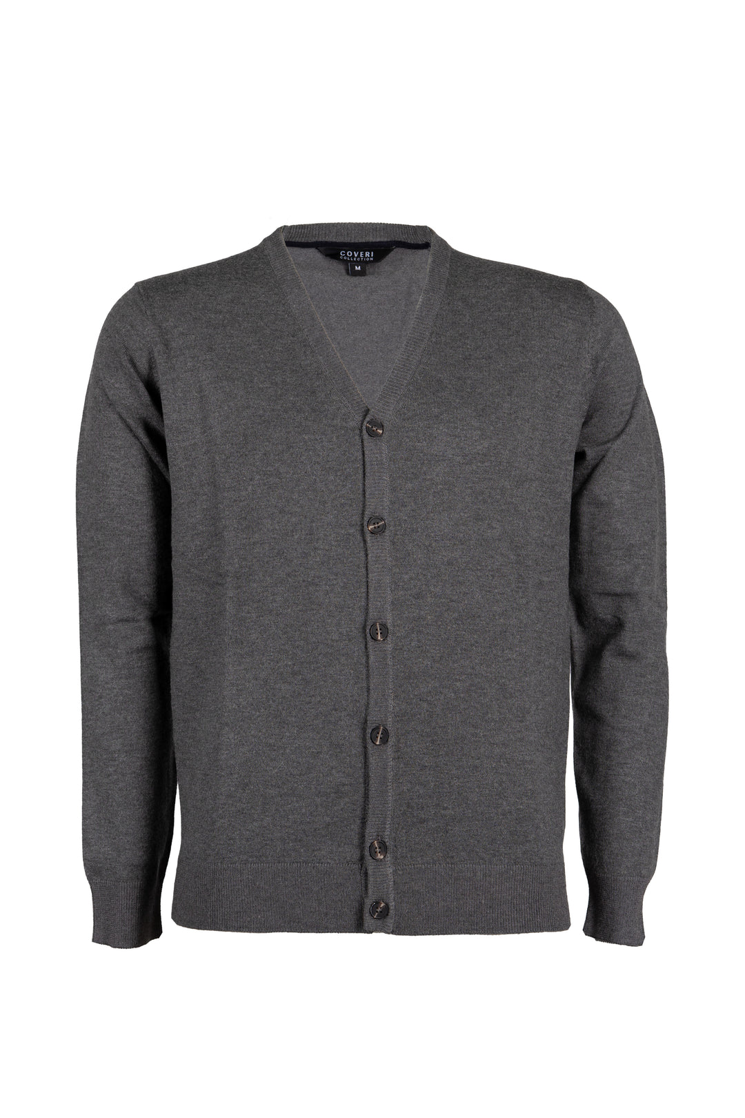 Cardigan uomo Coveri Collection con scollo a V e bottoni in misto lana