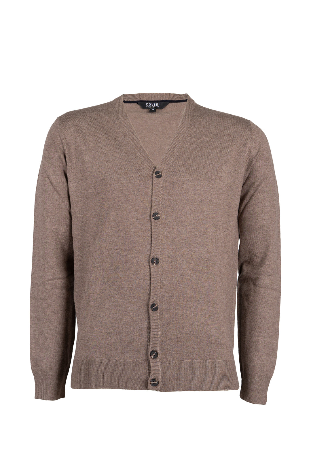 Cardigan uomo Coveri Collection con scollo a V e bottoni in misto lana
