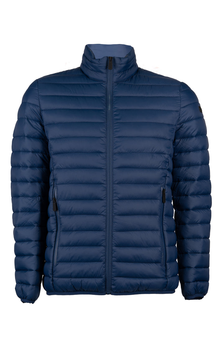 Giubbino imbottito 100 gr full zip con interno in contrasto cromatico