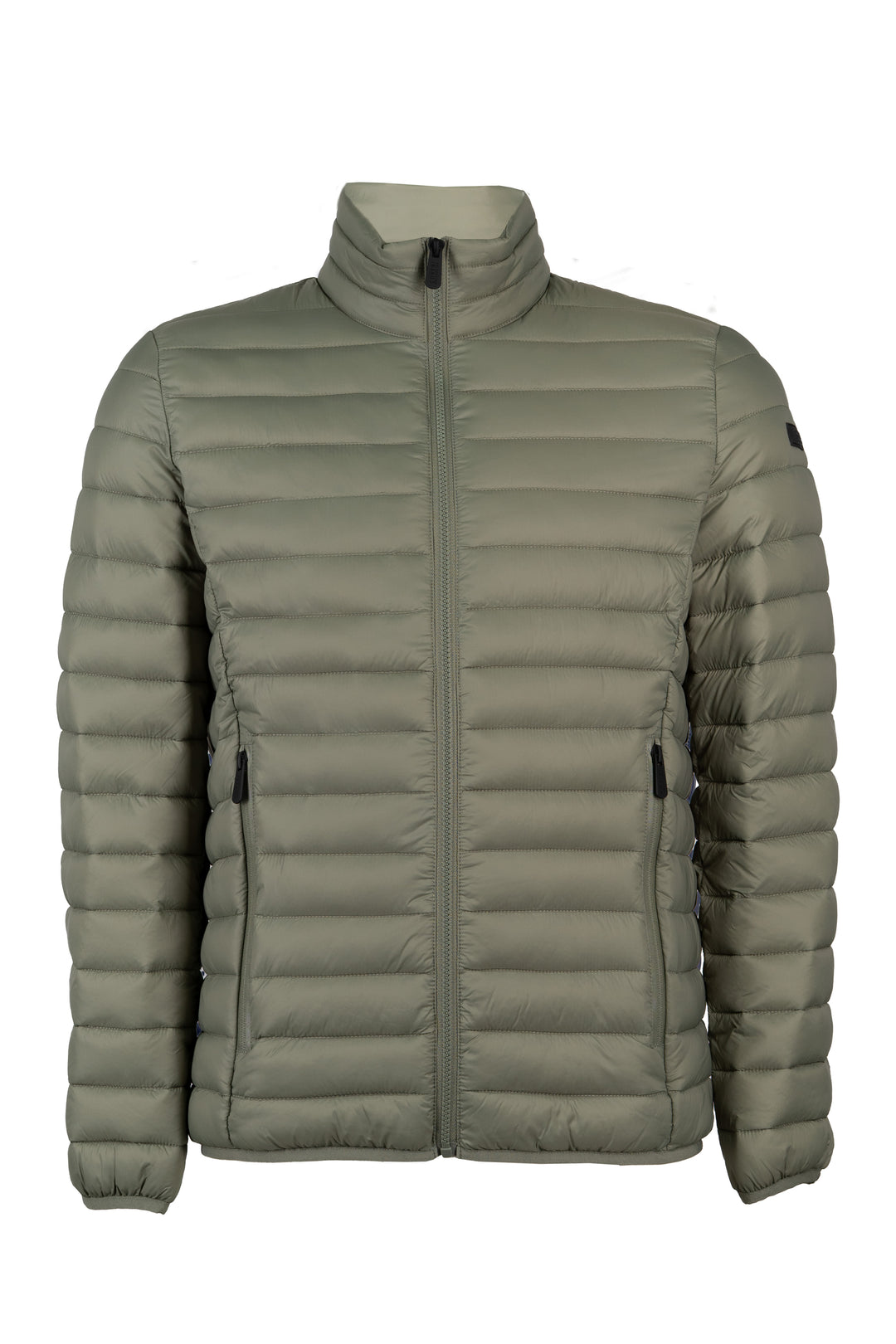 Giubbino imbottito 100 gr full zip con interno in contrasto cromatico