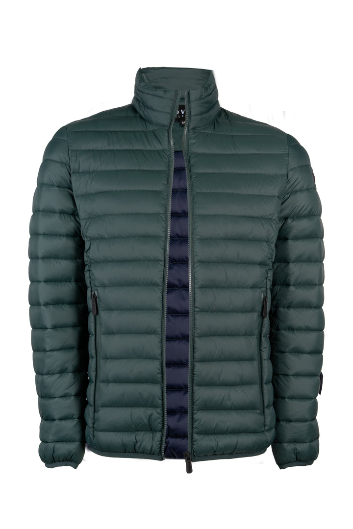 Giubbino imbottito 100 gr full zip con interno in contrasto cromatico