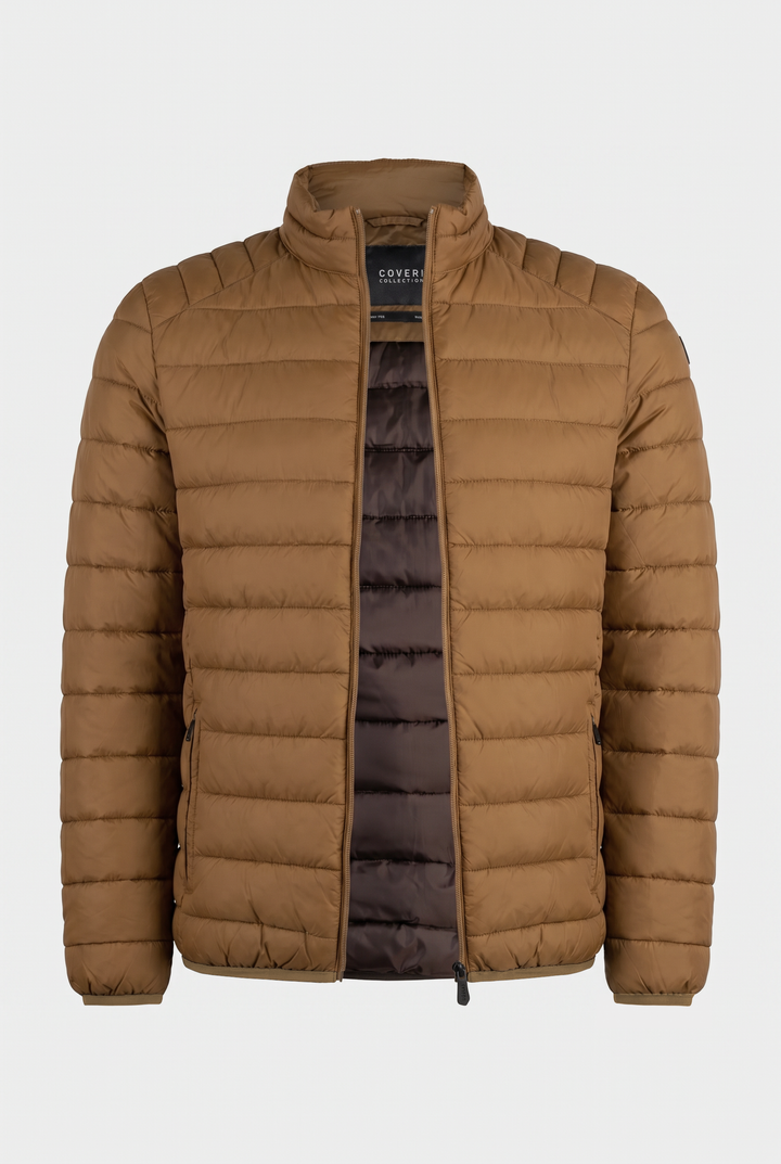 Giubbino Coveri Collection 100 gr con cerniera ed interno in contrasto cromatico