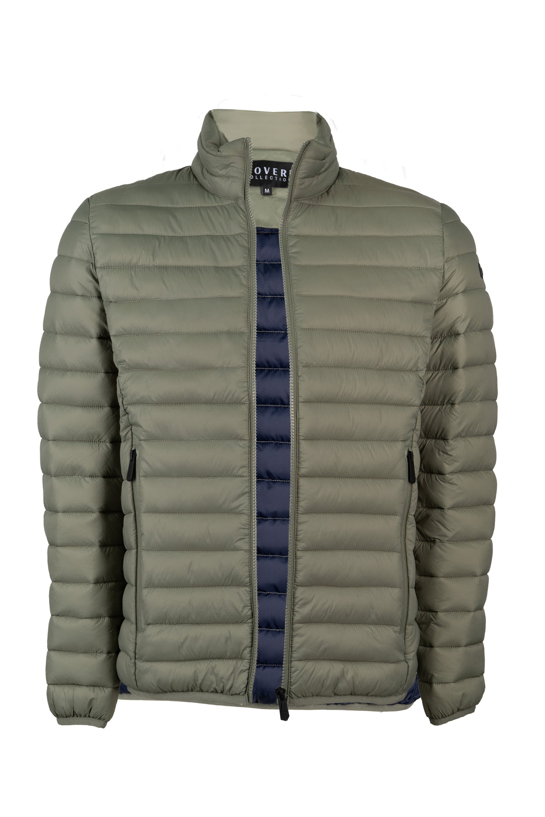 Giubbino imbottito 100 gr full zip con interno in contrasto cromatico