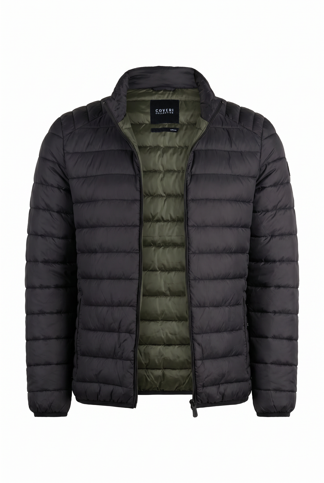 Giubbino Coveri Collection 100 gr con cerniera ed interno in contrasto cromatico