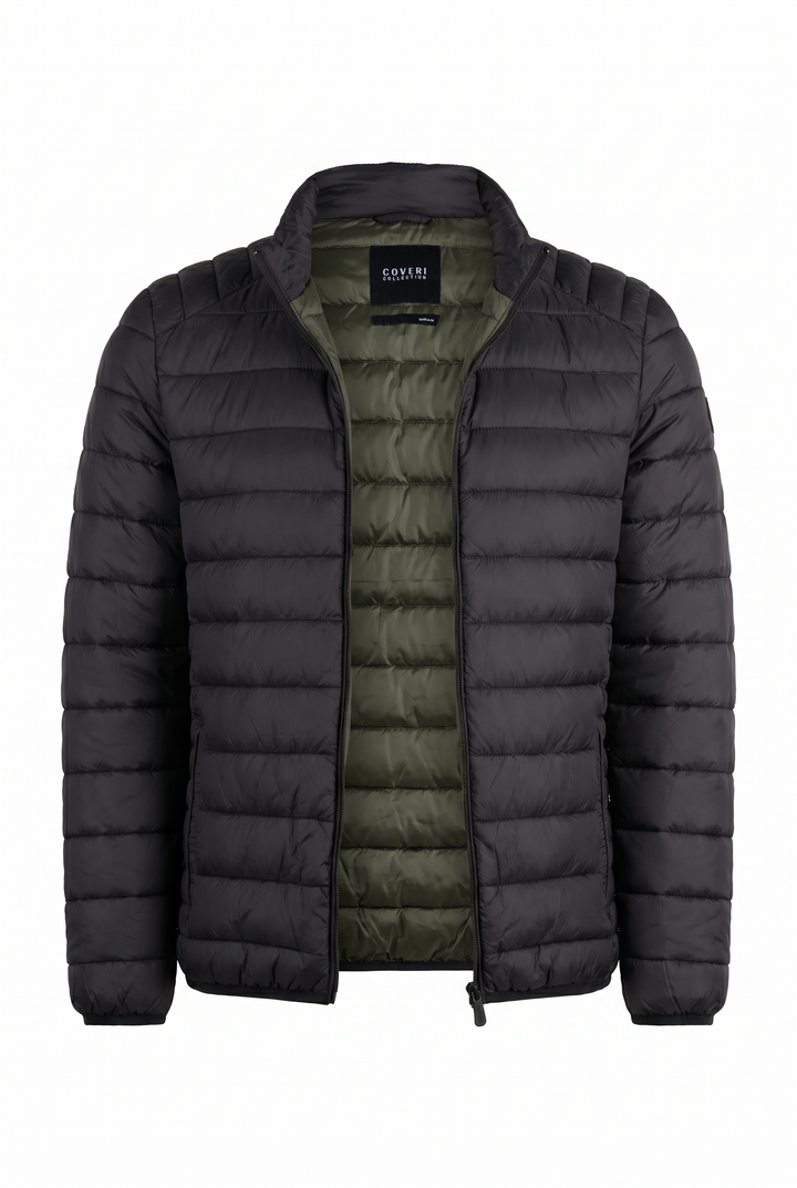 Giubbino Coveri Collection 100 gr con cerniera ed interno in contrasto cromatico