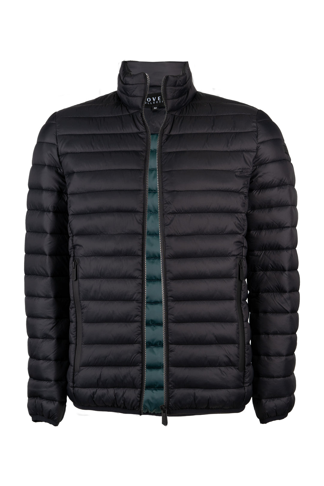 Giubbino imbottito 100 gr full zip con interno in contrasto cromatico