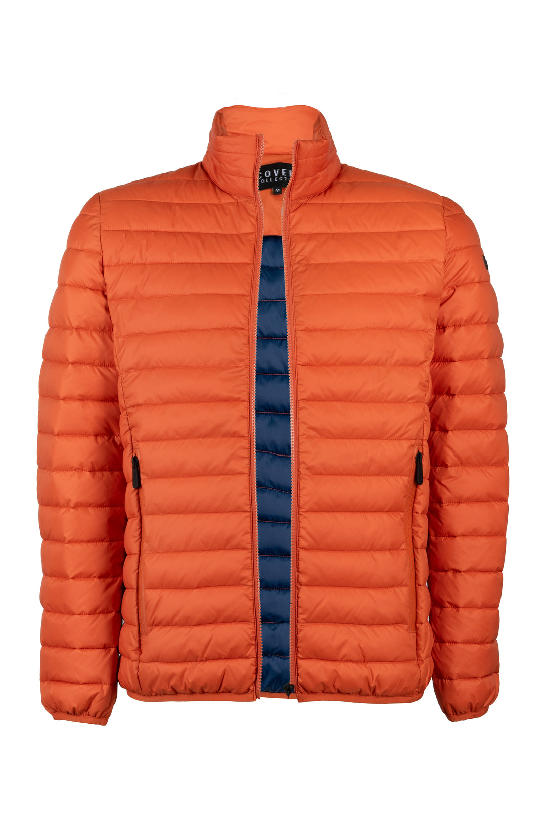 Giubbino imbottito 100 gr full zip con interno in contrasto cromatico