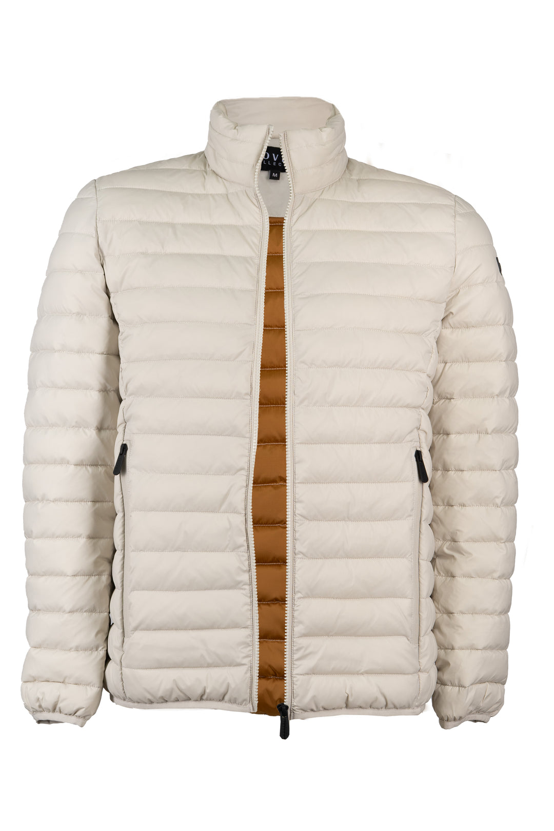 Giubbino imbottito 100 gr full zip con interno in contrasto cromatico