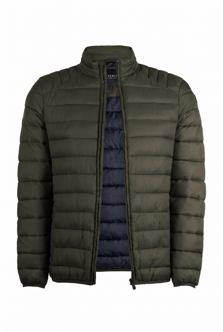 Giubbino Coveri Collection 100 gr con cerniera ed interno in contrasto cromatico