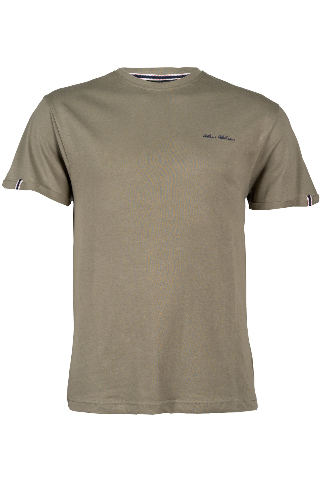 T-shirt girocollo Coveri Viale Morin mezza manica con stampa in rilievo sul petto e applicazioni