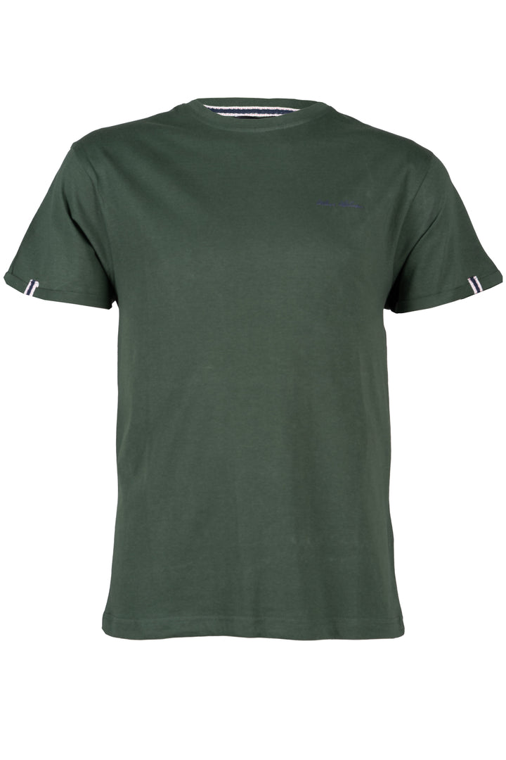 T-shirt girocollo Coveri Viale Morin mezza manica con stampa in rilievo sul petto e applicazioni