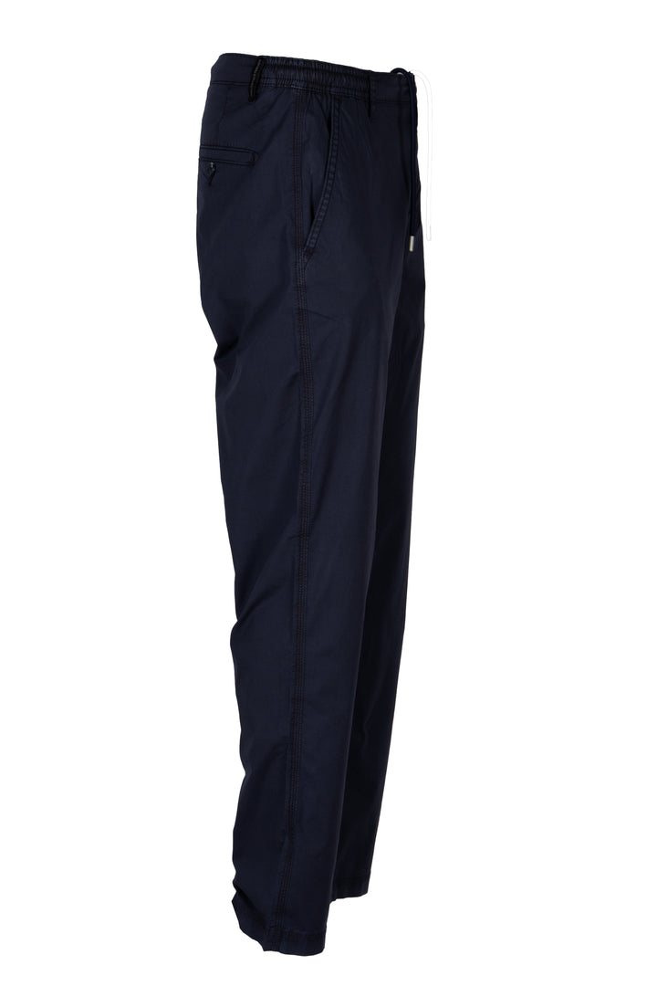 Pantalone uomo Coveri Collection in popeline con tasca america e vita elasticizzata con coulisse