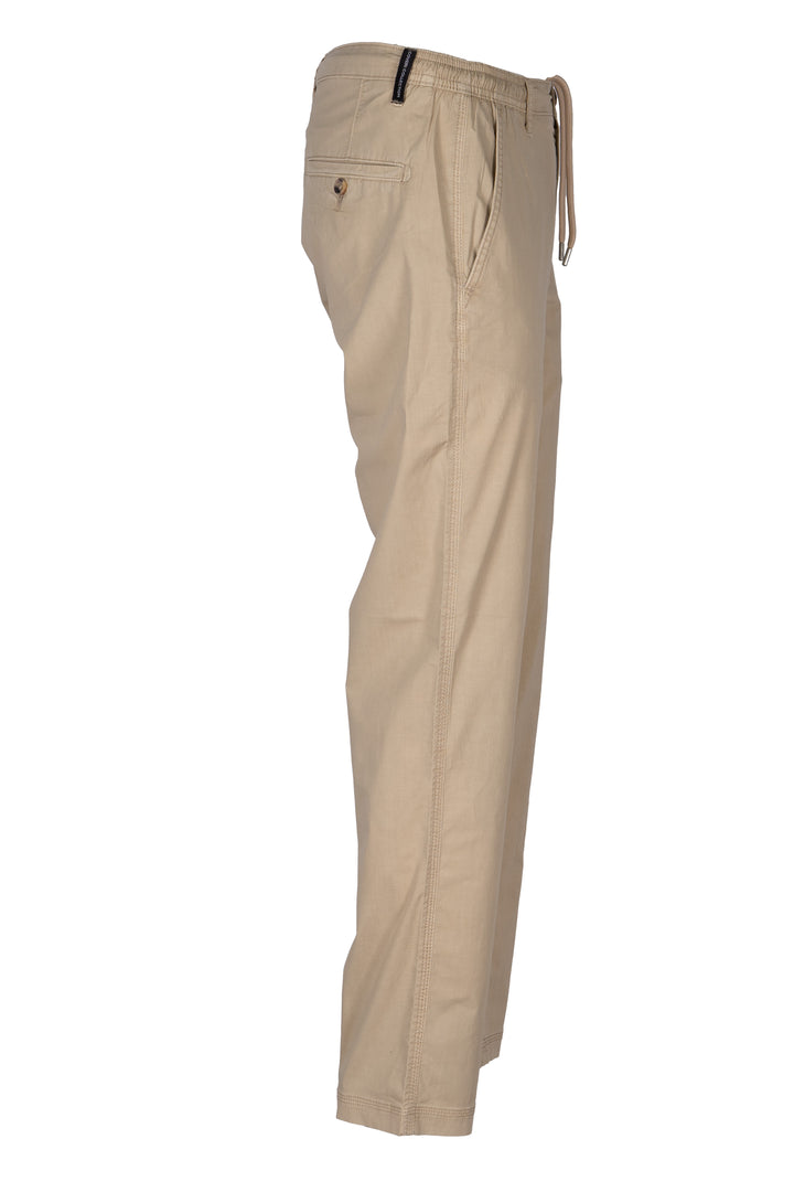 Pantalone uomo Coveri Collection in popeline con tasca america e vita elasticizzata con coulisse