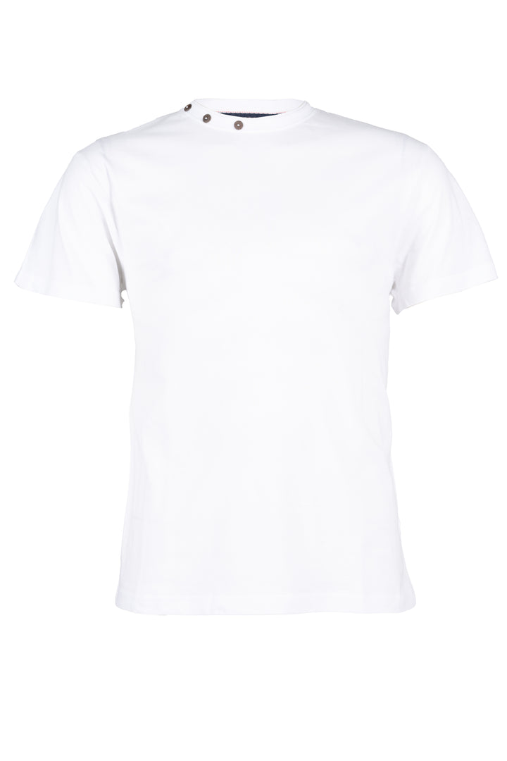 T-shirt girocollo uomo Coveri Collection manica corta con bottoncini intorno al collo