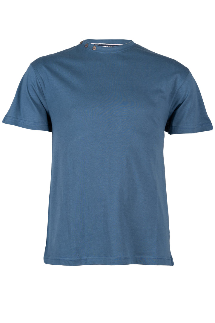 T-shirt girocollo uomo Coveri Collection manica corta con bottoncini intorno al collo