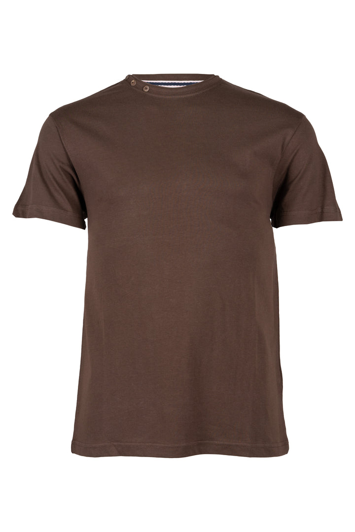 T-shirt girocollo uomo Coveri Collection manica corta con bottoncini intorno al collo