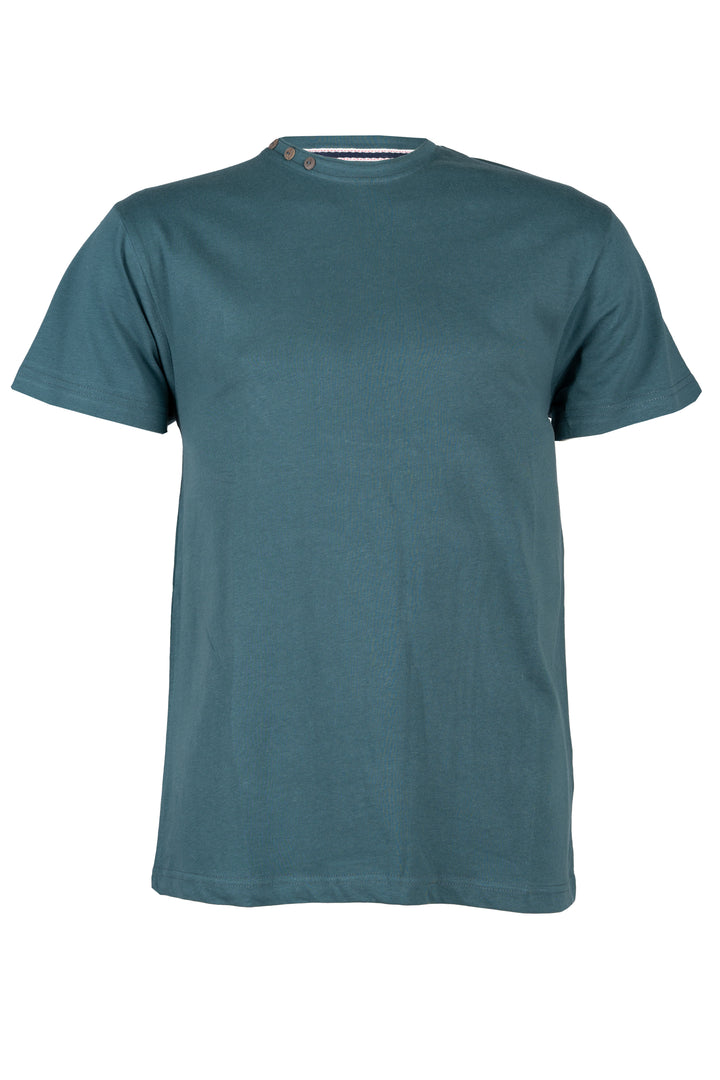 T-shirt girocollo uomo Coveri Collection manica corta con bottoncini intorno al collo