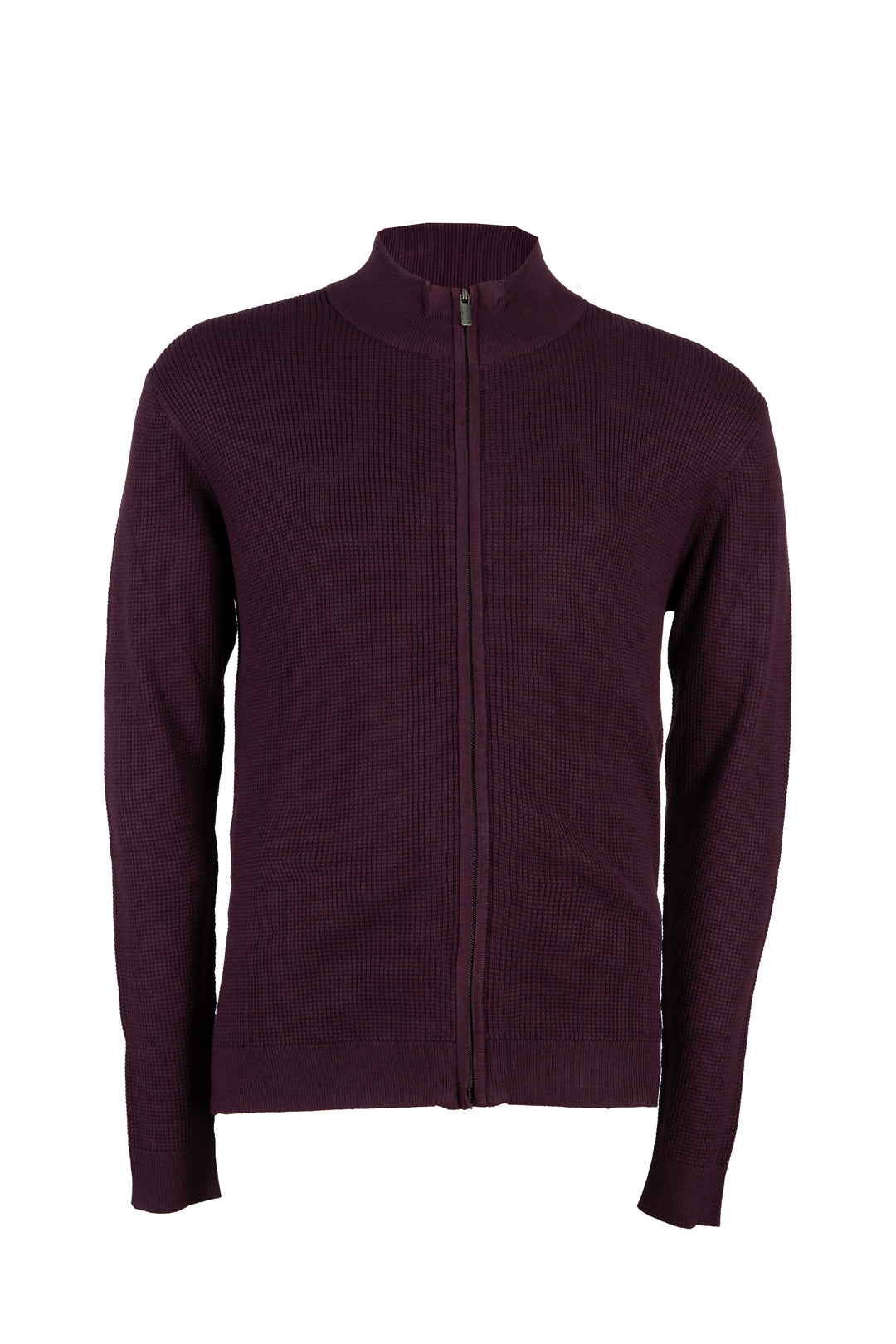 Cardigan uomo full zip con ricamo sul petto