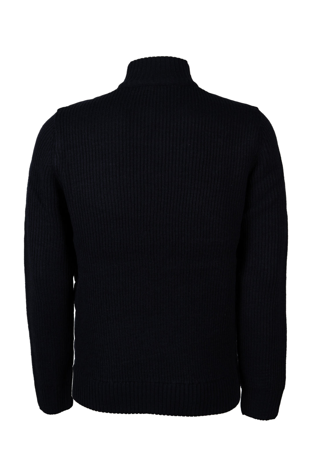 Giacca uomo collo alto con zip intera in misto lana con front padded