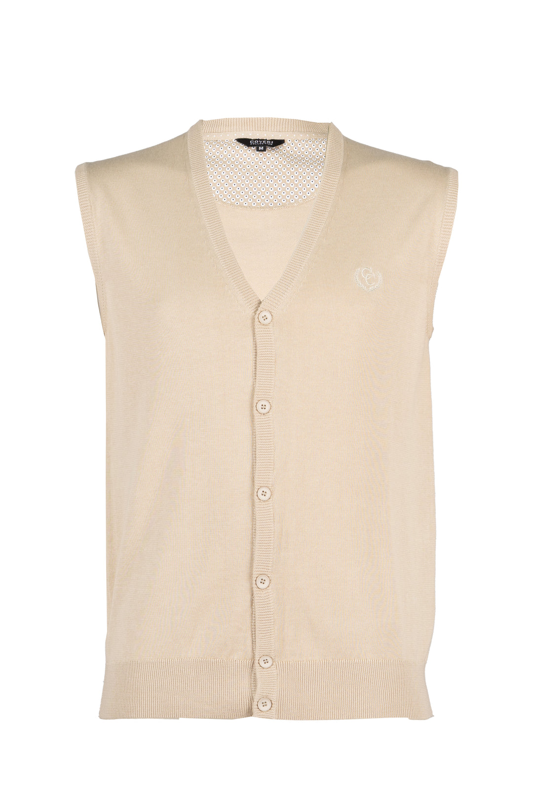 Gilet in puro cotone uomo con bottoni