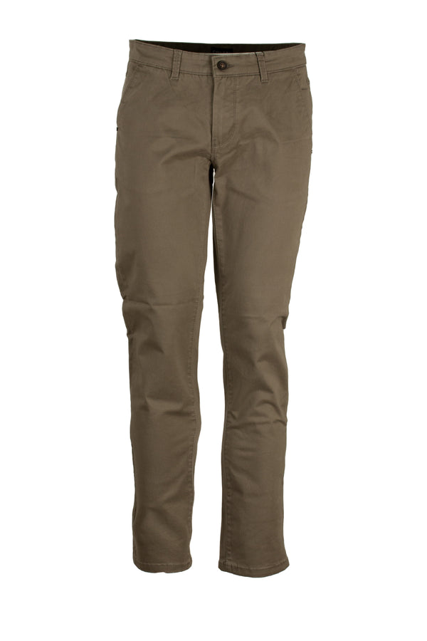 Pantalone tasca america in cotone elasticizzato colore beige