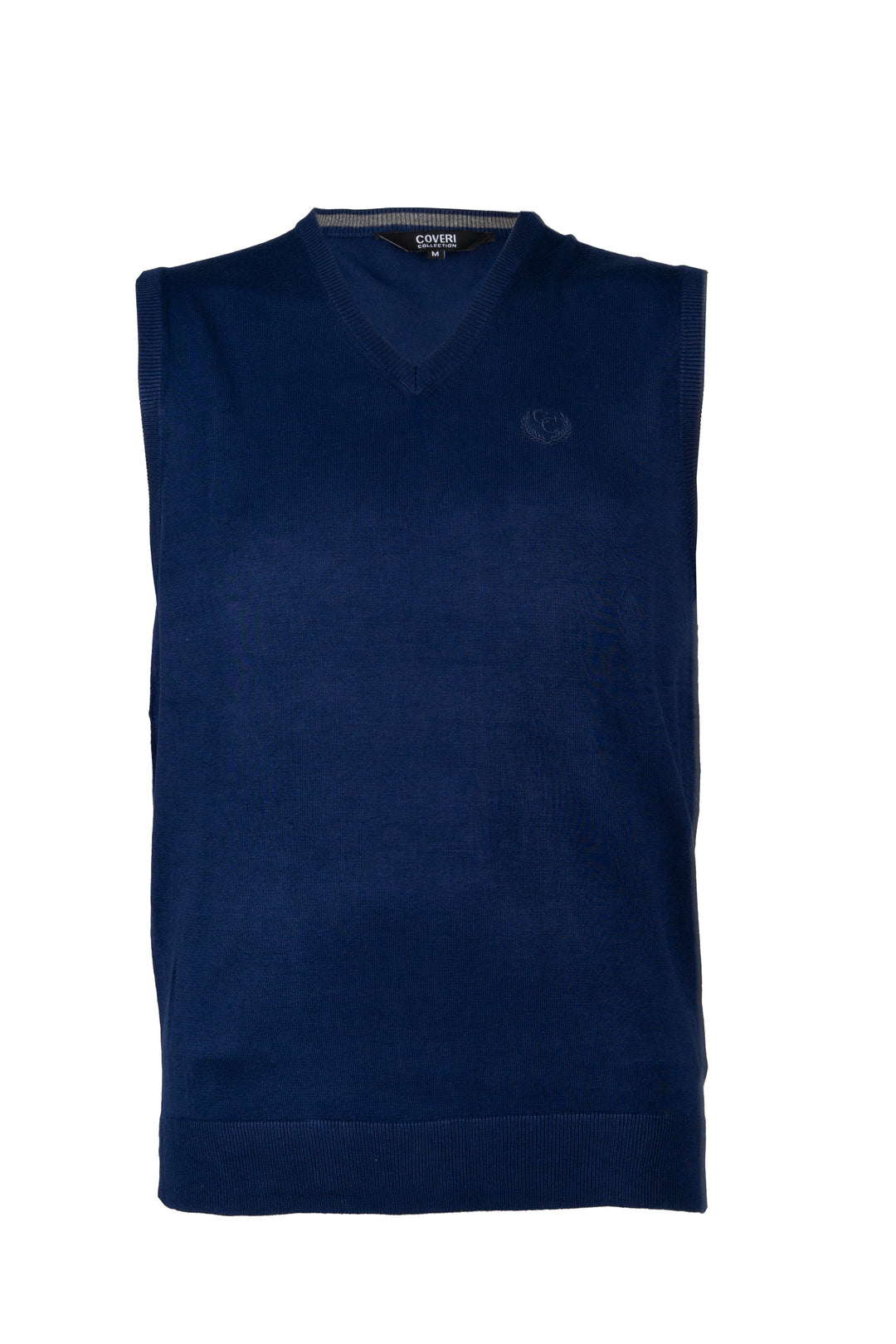 Gilet con scollo a V e logo ricamato